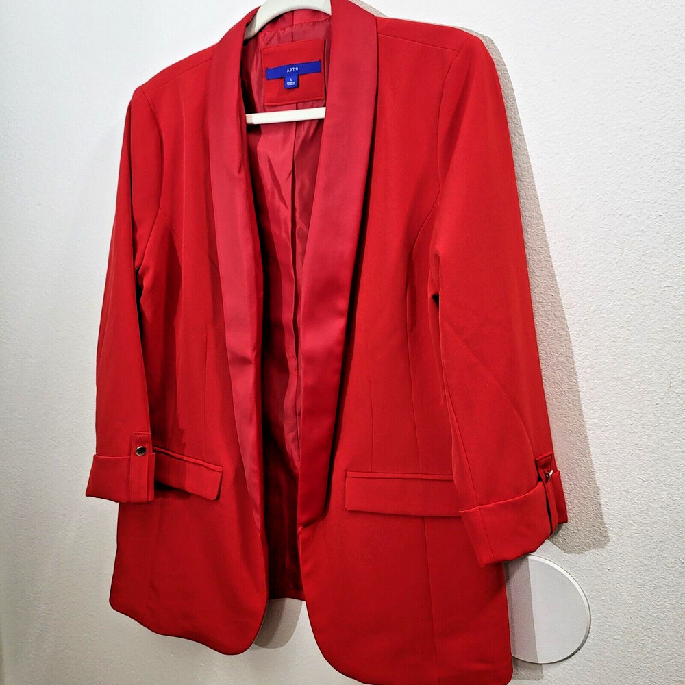 APT. 9 Women's Size Large Career Blazer Roll tab Sleeves